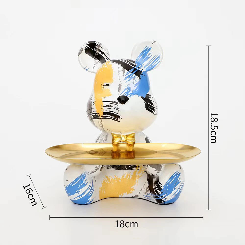 New Graffiti Bear Figurine Home Decoration Animal