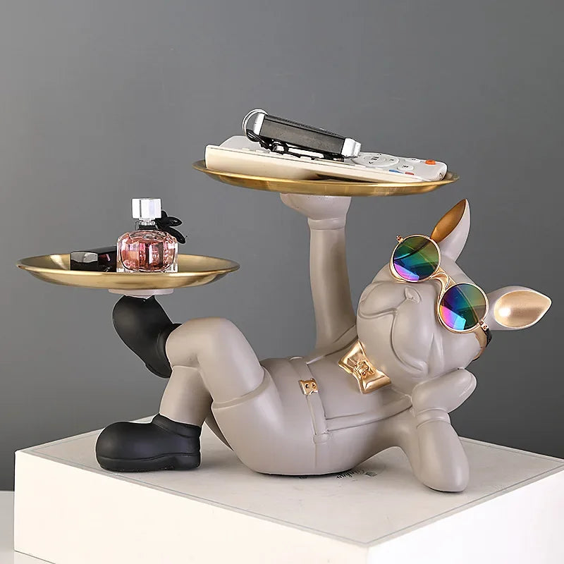 Home Decor Bulldog Animal Figurines Cool Dog