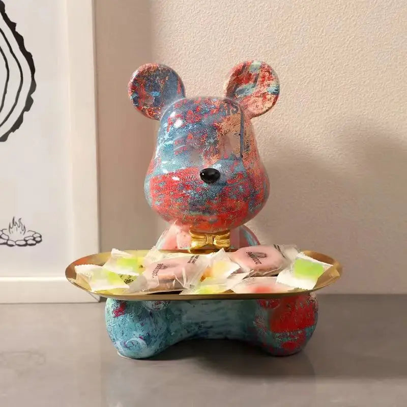 New Graffiti Bear Figurine Home Decoration Animal
