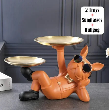 Home Decor Bulldog Animal Figurines Cool Dog