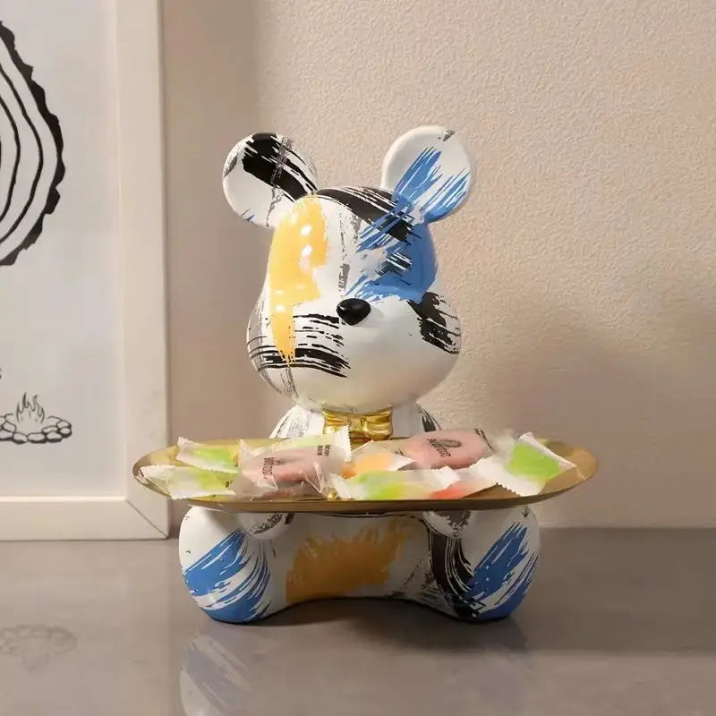 New Graffiti Bear Figurine Home Decoration Animal