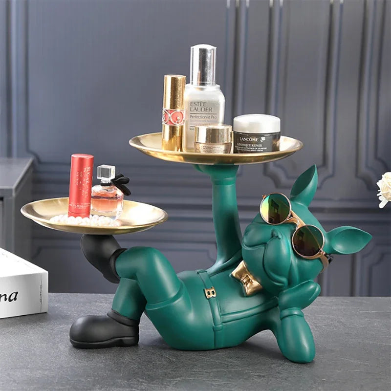 Home Decor Bulldog Animal Figurines Cool Dog