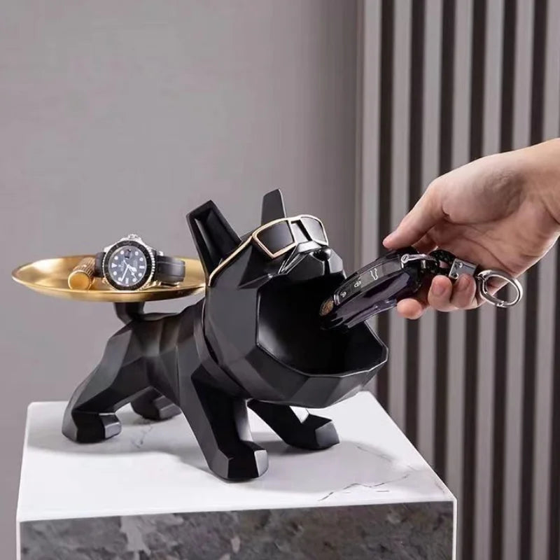 Resin Cool Bulldog Crafts bully Dog Butler