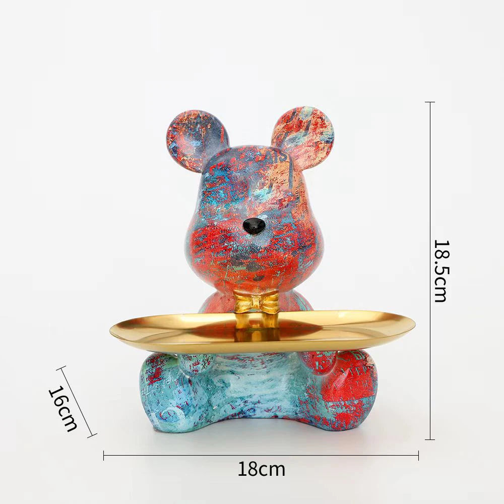 New Graffiti Bear Figurine Home Decoration Animal