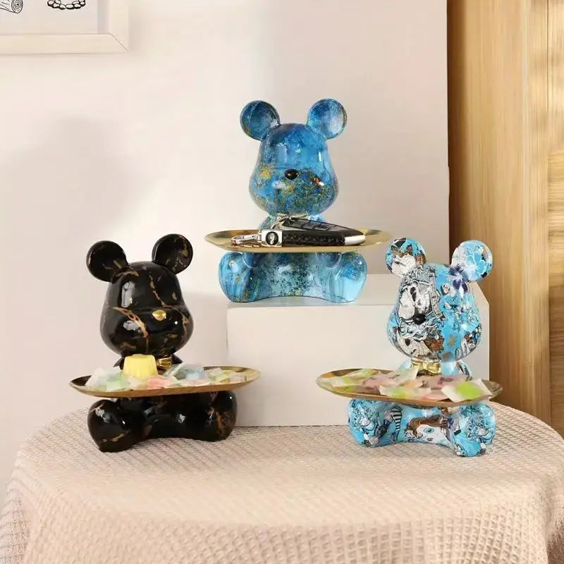 New Graffiti Bear Figurine Home Decoration Animal