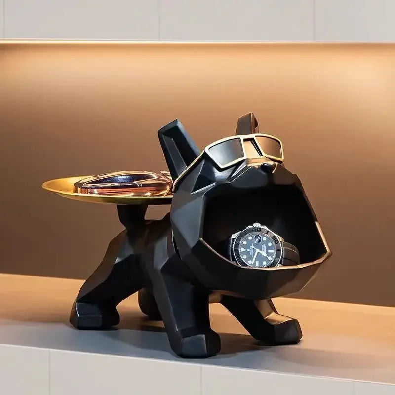 Resin Cool Bulldog Crafts bully Dog Butler