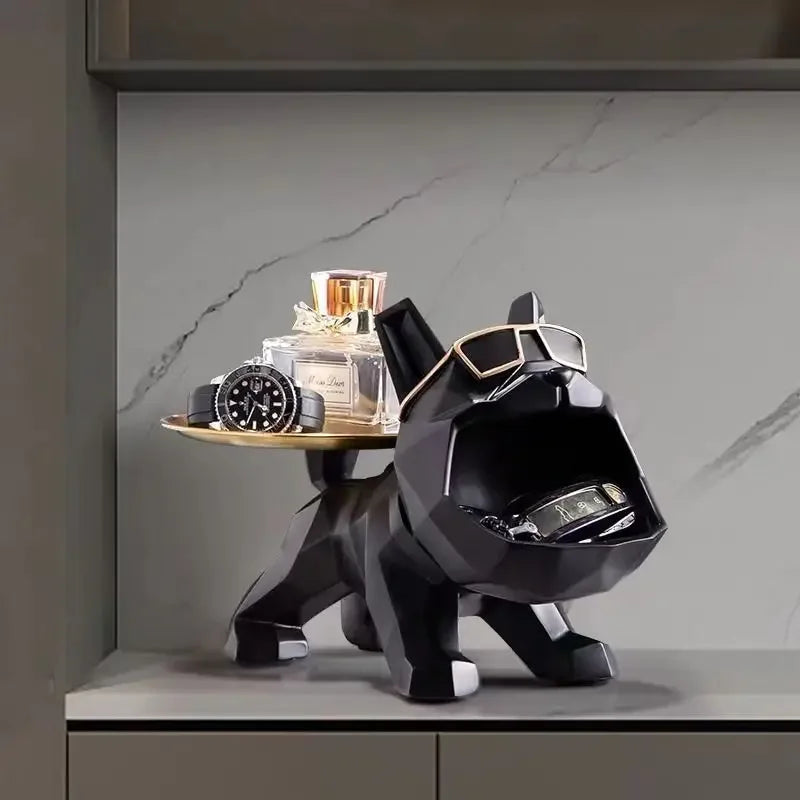 Resin Cool Bulldog Crafts bully Dog Butler