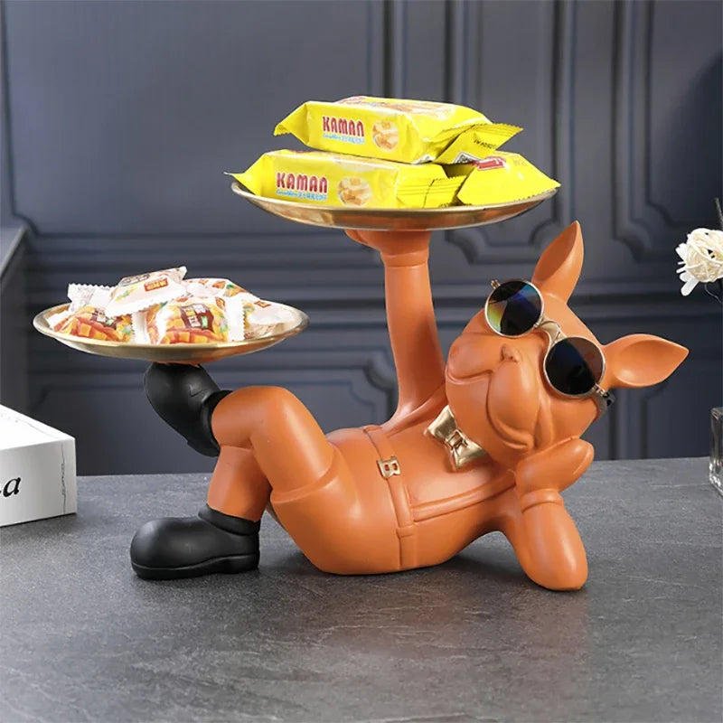 Home Decor Bulldog Animal Figurines Cool Dog