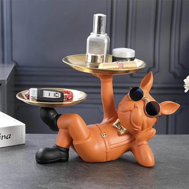 Home Decor Bulldog Animal Figurines Cool Dog