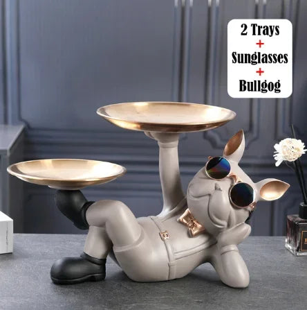 Home Decor Bulldog Animal Figurines Cool Dog