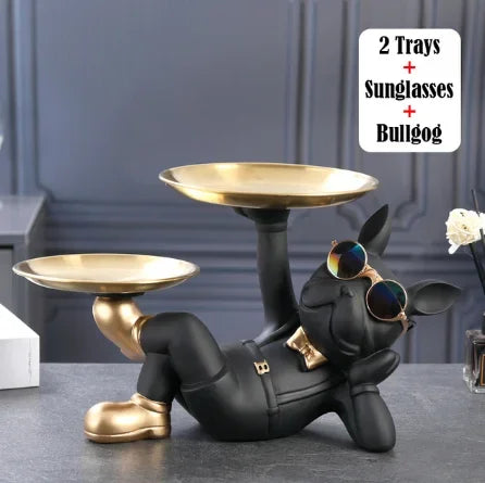 Home Decor Bulldog Animal Figurines Cool Dog
