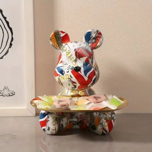 New Graffiti Bear Figurine Home Decoration Animal