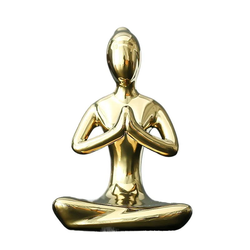 Home Decor Abstract Art Ceramic Yoga